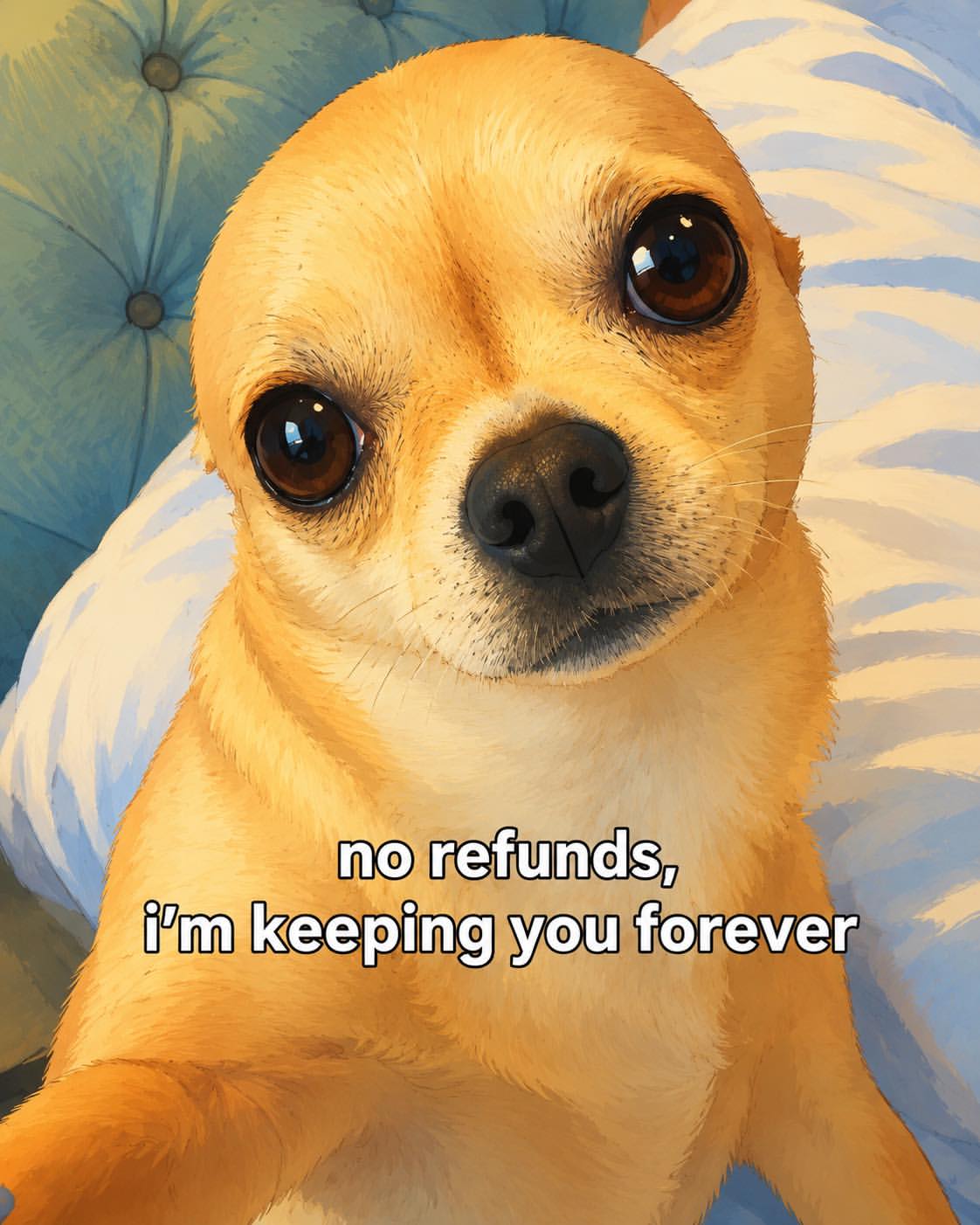 that face says “you’re stuck with me now” and honestly… i wouldn’t complain one bit. 🥹🤍

some pets don’t just become animals in your house, they become a permanent part of your heart.

#doglover #cuteanimals #ghibliaesthetic #puppylove #wholesome