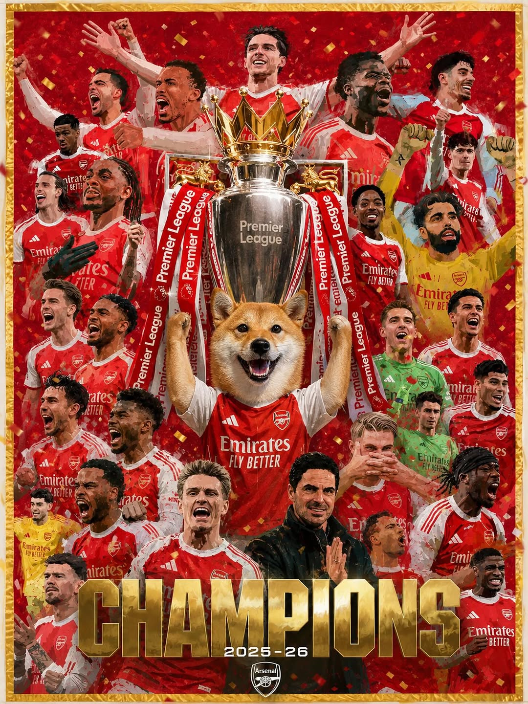 ROXY IS RED! ❤️🏆❤️
.
.
.
.
.
@arsenal #japaneseshibainu #shibainu #shibapuppy #shibainudog #shibadog